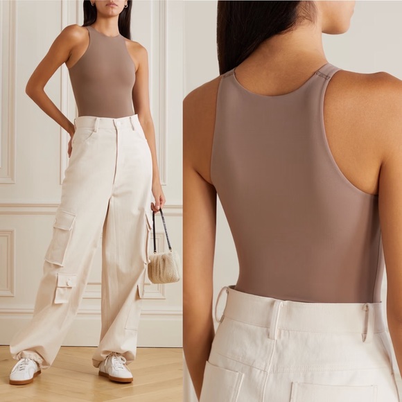 SKIMS Tops New Skims Fits Everybody High Neck Bodysuit Xs Umber